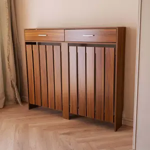 Classic Wooden Radiator Cover With Storage Draw - Medium