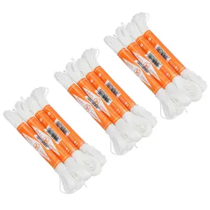 12pk Cardoc Cord Braided Nylon Chalk Brick Line Size B 18m Building