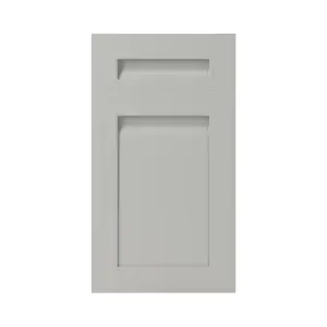 GoodHome Garcinia Integrated handle Matt grey Shaker Door & drawer 400mm