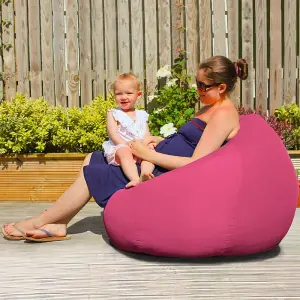 rucomfy Outdoor Water Resistant Slouchbag Beanbag - Pink