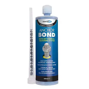 BOND-IT Anchor Bond Rapid Set Chemical anchoring System 400ml - Pack of 12