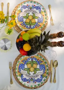 Rozi Limoncello Collection Round Serving Platter