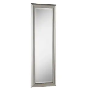 Yearn Scooped framed mirror Silver 125x41.5cm