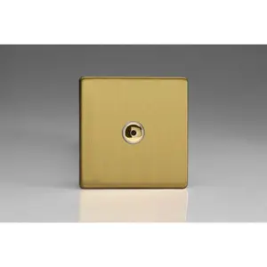 Wall Mounted Dimmer Brushed Brass