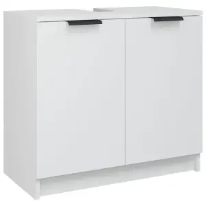 Berkfield Bathroom Cabinet White 64.5x33.5x59 cm Engineered Wood