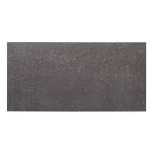 Colours Metal ID Anthracite Matt Flat Concrete effect Textured Porcelain Indoor Wall & floor Tile, Pack of 6, (L)600mm (W)300mm