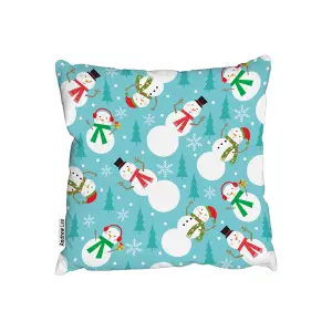 Snowman seamless pattern design (cushion) / 60cm x 60cm