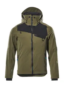 Mascot Advanced Ultimate Stretch Waterproof Outer Shell Jacket (Moss Green/Black)  (X Small)