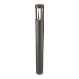 Luminosa Delta LED 1 Light Outdoor Tall Bollard Post Graphite IP54