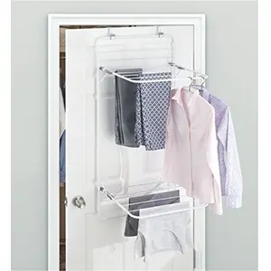 Metal Foldable Wall-Mounted Drying Rack White