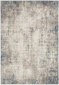 Blue Multicolor Abstract Modern Rug For Living Room Bedroom & Dining Room-274cm X 366cm