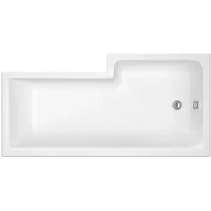 Dezine Cubo 1700 x 850mm L Shaped Left Hand Shower Bath