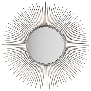 Wall Mirror CILLY Metal Silver