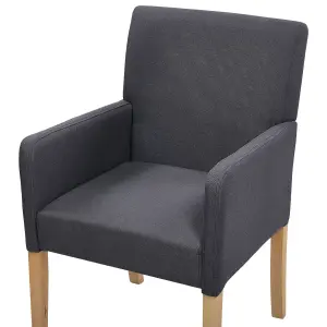 Beliani Retro Dining Chair ROCKEFELLER Grey