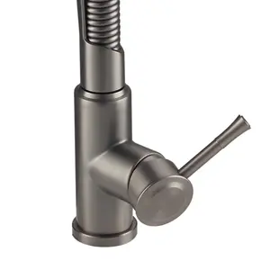 Kitchen Faucet with Pull Down Sprayer 3 Spray Modes Kitchen Tap in Grey