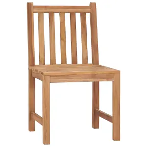 Berkfield Garden Chairs 6 pcs Solid Teak Wood