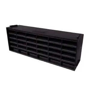 20 x Blue/Black Interlocking Air Brick Vents 9" x 3" Grille for Air Flow Ventilation