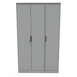 Madrid 3 Door Robe in Dusk Grey (Ready Assembled)