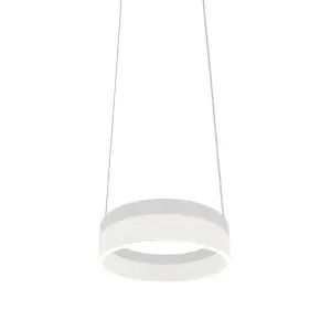 Milagro Ring 20CM LED Designer Pendant Lamp A Stunning Centrepiece Formed From A Hypnotic White Circular 121W(60W) LED Hoop