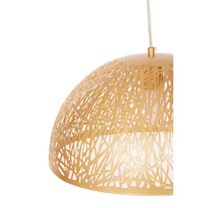 Interiors by Premier Lenno Large Gold Pendant Light