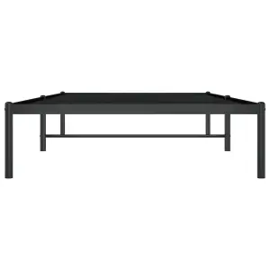 Berkfield Metal Bed Frame Black 100x200 cm