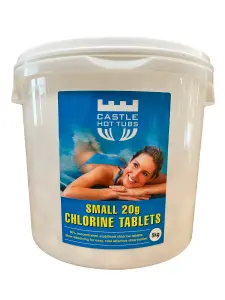 5kg Castle Hot Tubs Chlorine Tablets - 20g