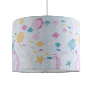 Printed Multicolour Underwater Light shade (D)25cm