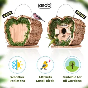 Wild Birdhouse Wooden Hanging Nest Box