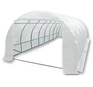 8m x 3m + Anchorage Stake Kit (27' x 10' approx) Pro+ White Poly Tunnel