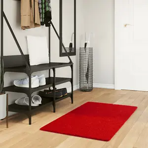 Rug OVIEDO Short Pile Red 60x110 cm