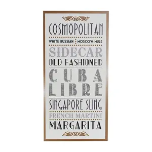 Maison by Premier Cocktail Wall Plaque