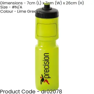 750ml Pull Top Sports Water Bottle - LIME GREEN - Gym Training Bicycle Screw Lid