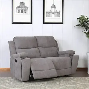 Ledbury 2 Seater Grey Fabric Manual Recliner Sofa