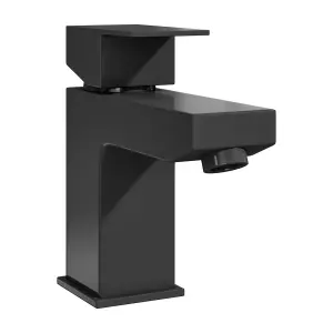 Luxury Modern Standard Mono Basin Mixer - Black