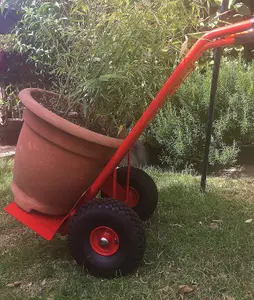 LiftMate Heavy Duty Sack Truck Barrow for Rough Terrain, Hand Trolley with Large Toe Plate & Pneumatic Wheels, 450kg Capacity