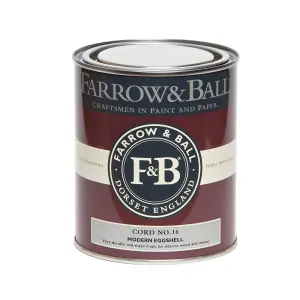 Farrow & Ball Modern Cord No.16 Eggshell Paint, 750ml