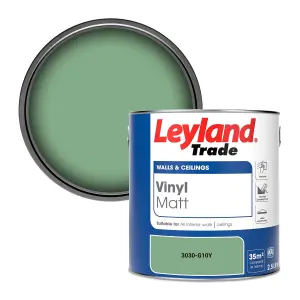 Leyland Trade Vinyl Matt Walls & Ceilings Emulsion Paint (3030-G10Y) 2.5L