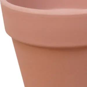 Verve Arara Terracotta Cement & terracotta Plant pot (Dia) 10.9cm, (H)11cm, 400ml