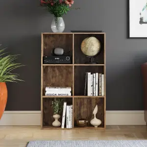 Vida Designs Durham 2x3 Cube Storage Unit, Dark Wood