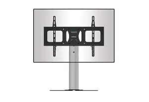 Duronic TVS1D1 TV Stand and Tilting Monitor Bracket, Standing Desktop Mount with VESA 600x400 for Flat Screen Television 37-65"