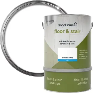 GoodHome Renovation Brilliant White Matt Multi-room Floor & stair paint, 2L