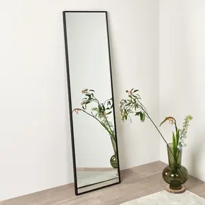 Full Length Leaning/Wall Mirror Black