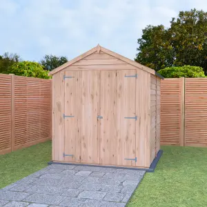 Shire 6x6 Overlap Double Door Windowless Garden Shed