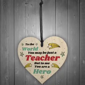 Special Thank You Gift For Teacher Friendship Gift Wood Heart Sign Appreciation Gift Teacher Gifts Leaving Gift