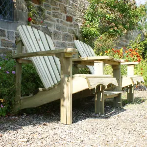 Zest Lily Wooden Relax Double Seat Garden Double Chair Bench