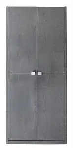 The Maya Dark Grey Walnut Wardrobe for Boys Stylish & Practical Storage