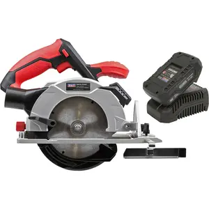 20V Cordless Circular Saw Kit with Laser Guide - Powerful 150mm Cutter for Precision Cutting