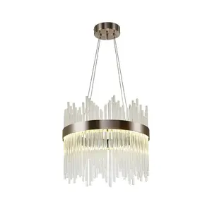 Anupama 1 - Light Unique LED Chandelier Chrome / 116.8cm H x 40cm W x 40cm D