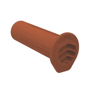 50 x Terracotta Drill Weep Vents Round Vent Cavity, Retaining, Rendered Walls