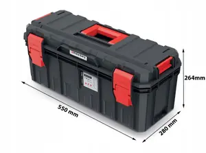 Hand tool box Modular Organis Stackable Lockable Heavy Duty Metal Hinges 3 Sizes Medium